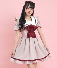 Secret Honey/シークレットハニー Secret Honey オープンショルダーバルーン袖ワンピース/508102445