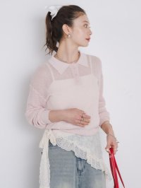 kivi/キヴィ kivi sheer knit polo/508102448