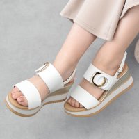 INTER-CHAUSSURES　IMPORT/インターショシュール INTER－CHAUSSURES バックルウエッジサンダル/508102464