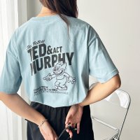 GeeRA/ジーラ GeeRA 《FIRSTMOODコラボ》ヴィンテージ風CATプリントTシャツ/508102485