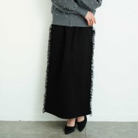 Sawa a la mode/サワアラモード Sawa a la mode チュールフリルボンディングセミタイトスカート/508102727