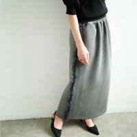 Sawa a la mode/サワアラモード Sawa a la mode チュールフリルボンディングセミタイトスカート/508102727