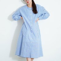 Sawa a la mode/サワアラモード Sawa a la mode 爽やかジェンヌなストライプ柄シャツワンピース/508102776