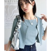 Classical Elf/クラシカルエルフ Classical Elf マルチWAYで着回し自在。5分袖テレコリブニットのマルチWAYアンサンブル/508102823