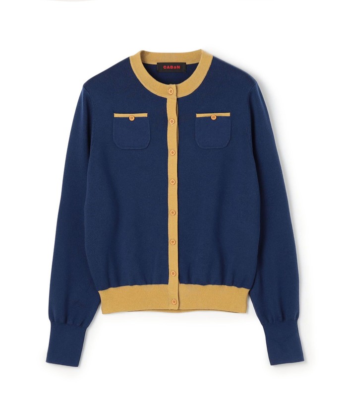 TVドラマ着用】CABaN コットンカシミヤ バイカラークルーネック TVドラマ着用】CABaN コットンカシミヤ バイカラークルーネック
