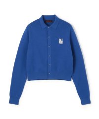CABaN /コットンカシミヤ パールロゴポロカーディガン/506876680
