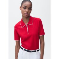 MANGO/ショートスリーブポロネックセーター .－－ PIPED/508065964