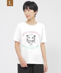 エヴェックス バイ クリツィア　Lサイズ/【L】【カタログ掲載品】【ウォッシャブル】アニマルロゴプリントカットソー/508075588