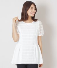 TO BE CHIC/ジャカードタック チュニックブラウス/508077514
