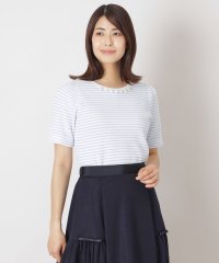 TO BE CHIC/ふくれジャカード ボーダーニット/508077515