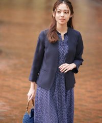 TRANSWORK/【美シリーズ】【UV対策】【着用しわ軽減】【ウォッシャブル】エアリーコードレーンノーカラージャケット/508085710