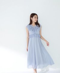 NATURAL BEAUTY BASIC/バイカラーフリルワンピース/508090849