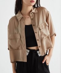 Ranan/ラナン RANAN ダブルポケットショートシャツ/508097044
