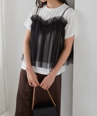 Ranan/ラナン RANAN チュールビスチェドッキングTシャツ/508098265