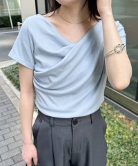 Ranan/ラナン RANAN ドレープリブTシャツ/508098268