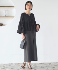 RUIRUE BOUTIQUE/ルイルエブティック RUIRUE BOUTIQUE シアーボリュームトップス＆キーネックワンピースセットアップ/508099318