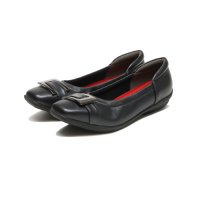 Le son/ル ソン Le son 本革 バレエ シューズ ゴートレザースクエアトゥバックルバレエパンプス/508102489