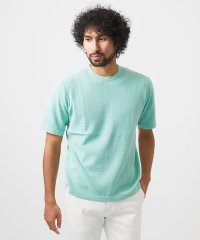 MICHEL KLEIN HOMME/モノグラム柄半袖ニット/508103500