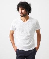 MICHEL KLEIN HOMME/《日本製》リンクスVネック半袖カットソー/508103502