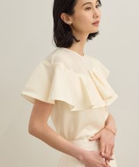 ROPE'/サテンラッフルブラウス/洗える/508103543