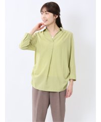 m.f.editorial/エムエフエディトリアル m.f.editorial 脇タックかぶり スキッパーシャツチュニック/508103552