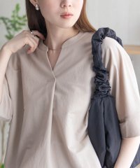 MAC HOUSE/マックハウス Mac－House nAvy スキッパー5分袖ブラウス/508103618