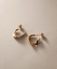 COCOSHNIK /K10平甲ひねりフープ スタッドピアス/508103861