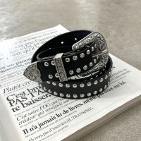 non-hedge/ノンヘッジ non－hedge デザインバックルモチーフスタッズベルト/508103894