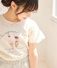 ROPE' PICNIC　KIDS/【KIDS/キッズ】アイスプリント袖ジャガードトップス/508103978