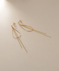 COCOSHNIK /K10コンパクトリボンフリンジ スタッドピアス/508104113