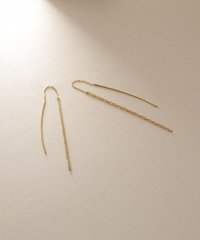 COCOSHNIK /K10クリスクロスチェーンフリンジ ピアス/508104115