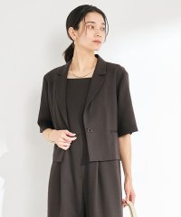 green label relaxing/Softリネンライク ショートスリーブ ジャケット －マシンウォッシャブル・吸水速乾－/508104164