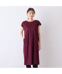 Liliane Burty ECLAT/【S・Mサイズ】リヨセル綿スムース　プルオーバーワンピース/508104414
