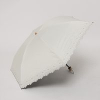 cache nez/カシュネ cache nez 【晴雨兼用】【日傘】UV カット率99％以上 PU軽量フラワー刺繍ミニ折りたたみ傘/508104512