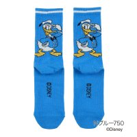 Universal/フクスケ fukuske 福助 【ディズニー】 靴下 無地 リブ ライン クルー丈 ミッキーマウス(300－15L3) フクスケ fukuske ふくすけ/508104672