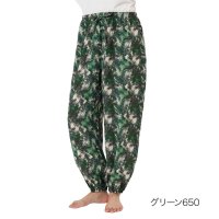 Universal/フクスケ fukuske 福助 【fukuske(フクスケ) 】 ジョガーパンツ ヘリンボーン柄 ボタニカル柄 (RMP0042)婦人 女性 レディース フクス/508104728