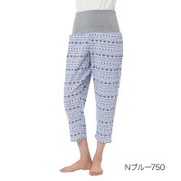 Universal/フクスケ fukuske 福助 【fukuske(フクスケ) 】 腹巻付パンツ ドット柄 エスニック柄 七分丈 腹巻付き(RMP0043)婦人 女性 レディース/508104729