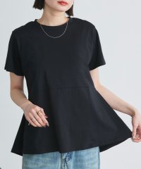 ad thie/アドティエ ad thie 【2025SS新作】ペプラムフリルデザインTシャツ/508104848