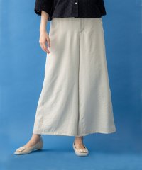 KUMIKYOKU/グロッシーツイルワイドフレア パンツ/508104994