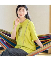 MISSEL/【洗える・日本製・綿100%】Urban Safari アシンメトリーTシャツ/508105082