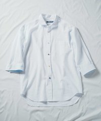 UNION STATION/COOLMAX フレンチリネン 7分袖シャツ/508105197
