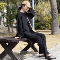 Aletta vita/アレッタ ヴィータ Aletta vita サイドポケットラッシュガードストレートパンツ/508105309