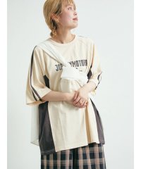 SM2/配色ラインロゴプリントオーバーTシャツ/508105542