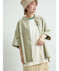SM2/ロゴ刺繍入りオーバーシャツ/508105555