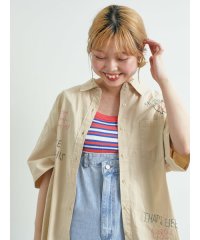 SM2/ロゴ刺繍入りオーバーシャツ/508105555