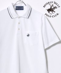 BEVERLY HILLS POLO CLUB/ビバリーヒルズポロクラブ BEVERLY HILLS POLO CLUB 襟リブライン ワンポイントロゴ刺繍 無地 ポロシャツ レディース メンズ/508105691