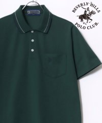 BEVERLY HILLS POLO CLUB/ビバリーヒルズポロクラブ BEVERLY HILLS POLO CLUB 襟リブライン ワンポイントロゴ刺繍 無地 ポロシャツ レディース メンズ/508105691