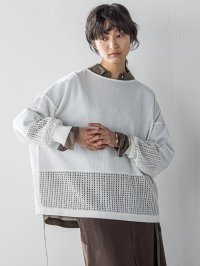 MAYSON GREY/メイソングレイ MAYSON GREY ペーパーヤーンメッシュヘムニットプルオーバー≪手洗い可能≫/508105751
