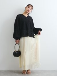 QUEENS COURT/クイーンズコート QUEENS COURT シアーイレギュラープリーツスカート≪手洗い可能≫/508105755
