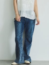 VICKY/ビッキー VICKY ケミカルデニムフレアパンツ≪洗濯機で洗える≫/508105767